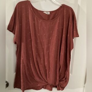 Maurices eyelet top